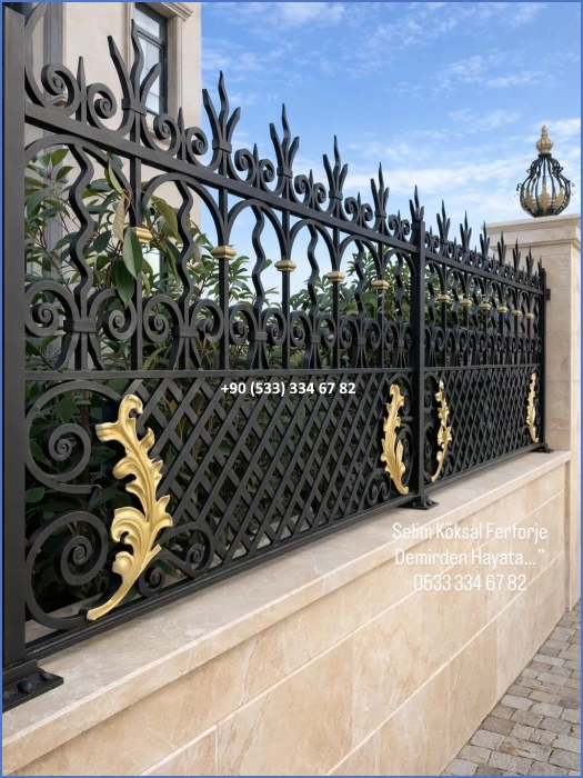 BAHÇE KORKULUKLARI-KORKULUK MODELLERİ-FERFORJE BAHÇE KORKULUK MODELLERİ dek8526