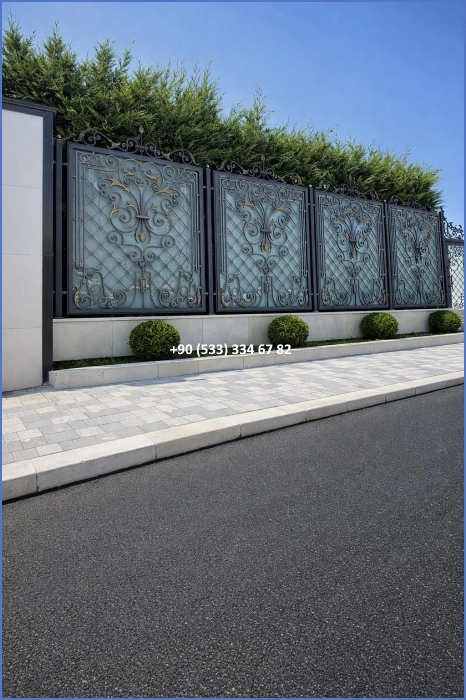 BAHÇE KORKULUKLARI-KORKULUK MODELLERİ-FERFORJE BAHÇE KORKULUK MODELLERİ dek8527