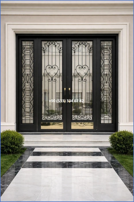 VİLLA KAPILARI-FERFORJE VİLLA KAPILAR-VİLLA GİRİŞ KAPILAR-BAHÇE KAPILARI-FERFORJE KAPILAR dek8489