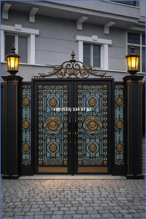 VİLLA KAPILARI-FERFORJE VİLLA KAPILAR-VİLLA GİRİŞ KAPILAR-BAHÇE KAPILARI-FERFORJE KAPILAR dek8515