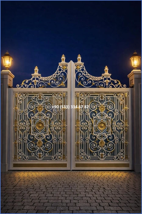 VİLLA KAPILARI-FERFORJE VİLLA KAPILAR-VİLLA GİRİŞ KAPILAR-BAHÇE KAPILARI-FERFORJE KAPILAR dek8479