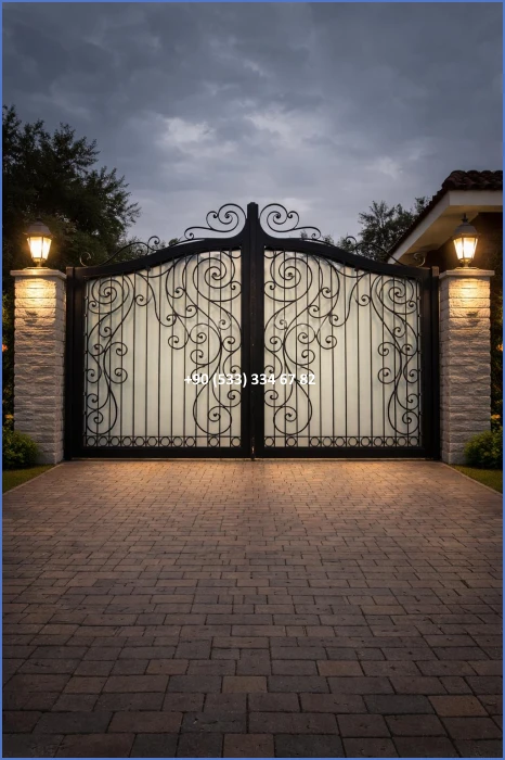 VİLLA KAPILARI-FERFORJE VİLLA KAPILAR-VİLLA GİRİŞ KAPILAR-BAHÇE KAPILARI-FERFORJE KAPILAR dek8490