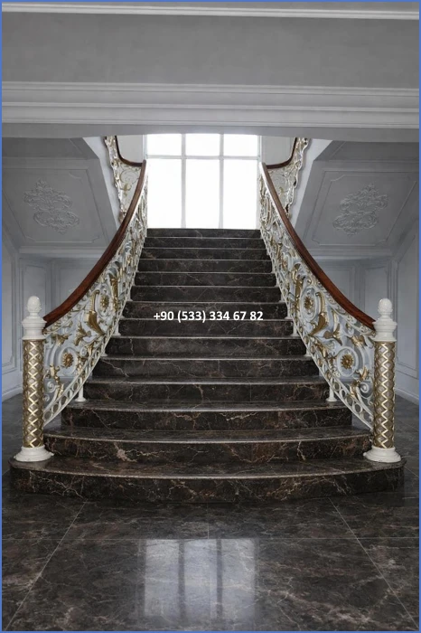 MERDİVEN KORKULUKLARI- MERDİVEN KORKULUK TASARIMI- FERFORJE MERDİVEN KORKULUK MODELLERİ dek8380