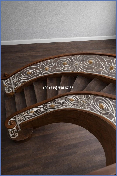 MERDİVEN KORKULUKLARI- MERDİVEN KORKULUK TASARIMI- FERFORJE MERDİVEN KORKULUK MODELLERİ dek8393